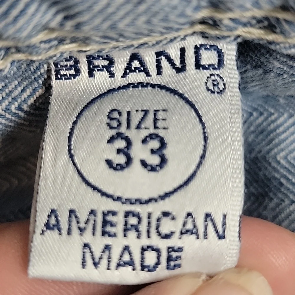 Lucky Brand Mens Carpenter Style Denim Jean Shorts Made in the USA Light Wash 33